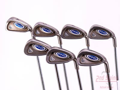Ping i5 Iron Set 4-PW Stock Steel Shaft Steel Stiff Right Handed Black Dot 37.75in