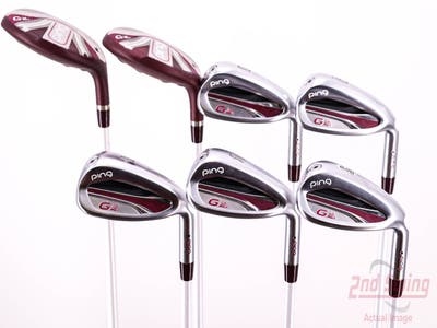 Ping G LE 2 Iron Set 6H 7H 8-PW UW SW ULT 240 Ultra Lite Graphite Ladies Right Handed Black Dot 36.0in