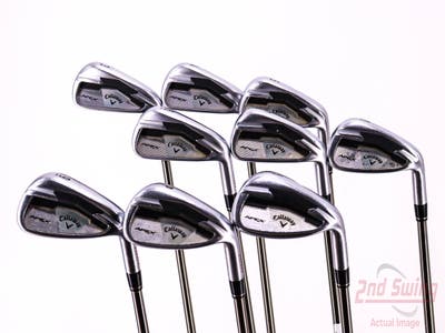 Callaway Apex Iron Set 3-PW AW UST Mamiya Recoil 680 F4 Graphite Stiff Right Handed 38.25in