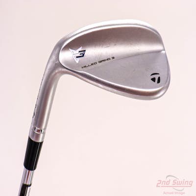 TaylorMade Milled Grind 3 Raw Chrome Wedge Sand SW 54° 11 Deg Bounce Dynamic Gold Tour Issue S200 Steel Stiff Left Handed 35.25in