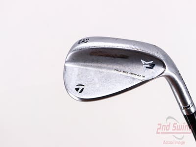 TaylorMade Milled Grind 3 Raw Chrome Wedge Gap GW 52° 9 Deg Bounce BGT 130G ZNE Graphite Stiff Right Handed 35.75in