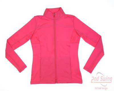 New Womens EP NY Golf Full Zip Mock Neck X-Small XS Pink MSRP $102