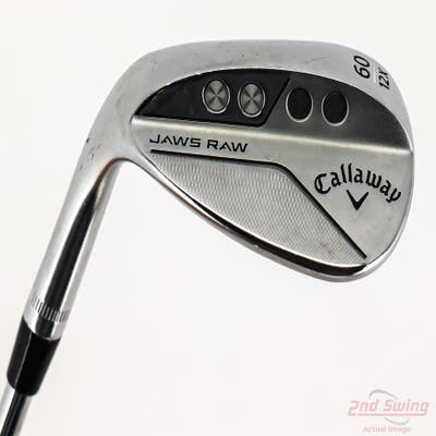 Callaway Jaws Raw Chrome Wedge Lob LW 60° 12 Deg Bounce X Grind True Temper Dynamic Gold Spinner Tour Issue 115 Steel Wedge Flex Left Handed 35.0in