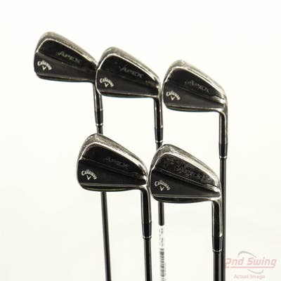 Callaway Apex TiFusion Iron Set 6-PW Dynamic Gold Mid 100 TI Gun Metal Steel Regular Right Handed STD