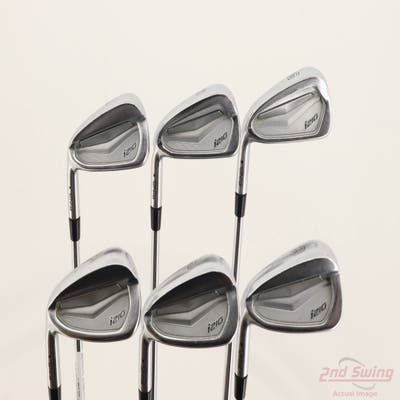 Ping i210 Iron Set 5-PW Project X Rifle 6.0 Steel Stiff Left Handed Black Dot +1/2"