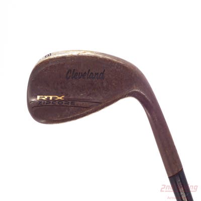 Cleveland RTX ZipCore Raw Wedge Lob LW 58° 10 Deg Bounce Mid Dynamic Gold Tour Issue S400 Steel Stiff Right Handed 35.5in