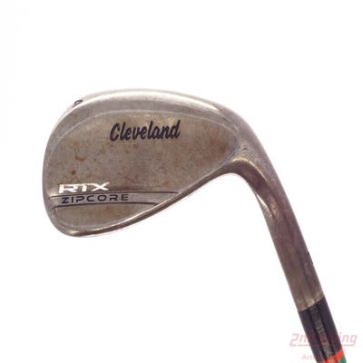 Cleveland RTX ZipCore Raw Wedge Sand SW 54° 10 Deg Bounce Mid True Temper Dynamic Gold 120 Steel X-Stiff Right Handed 35.5in