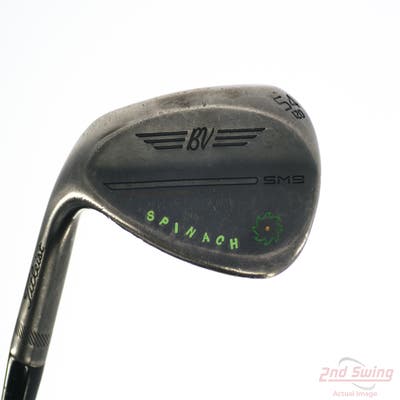 Titleist Vokey SM9 Jet Black Wedge Sand SW 54° 12 Deg Bounce D Grind Stock Steel Shaft Steel Stiff Left Handed 35.5in