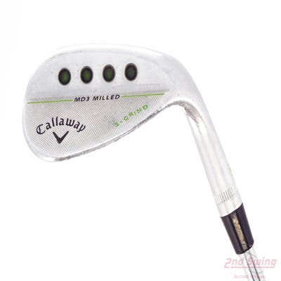 Callaway MD3 Milled Chrome S-Grind Wedge Sand SW 56° 10 Deg Bounce S Grind Stock Steel Shaft Steel Wedge Flex Right Handed 35.0in