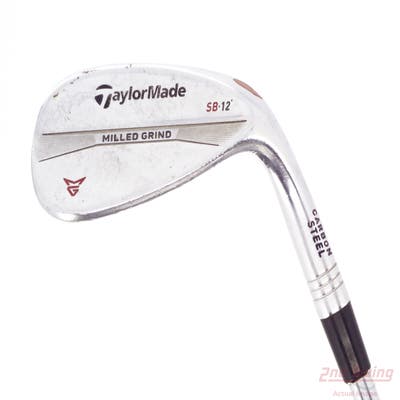TaylorMade Milled Grind Satin Chrome Wedge Sand SW 56° 12 Deg Bounce SB True Temper Dynamic Gold Steel Wedge Flex Right Handed 35.25in
