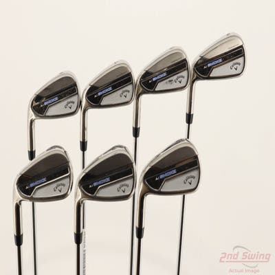 Callaway Paradym Ai Smoke Iron Set 5-PW AW True Temper Elevate 95 Steel Regular Left Handed +1/4"