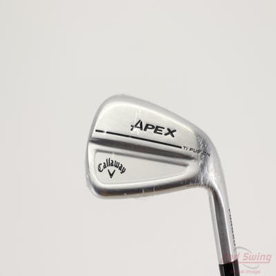 Mint Callaway Apex Ti Fusion 250 Plated Single Iron 7 Iron Dynamic Gold Mid 90 Steel Stiff Right Handed 37.25in