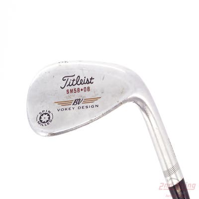 Titleist Vokey Spin Milled Wedge Lob LW 58° 8 Deg Bounce True Temper Dynamic Gold Steel Wedge Flex Right Handed 35.0in