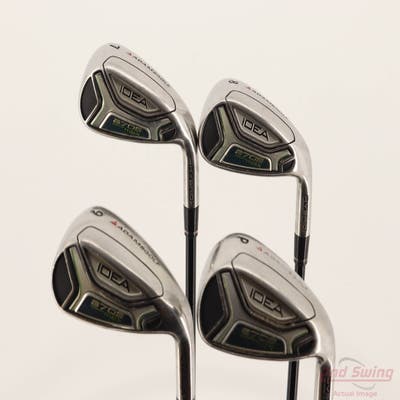 Adams Idea A7 OS Max Iron Set 7-PW Grafalloy ProLaunch AXIS Blue Graphite Regular Right Handed +1/4"