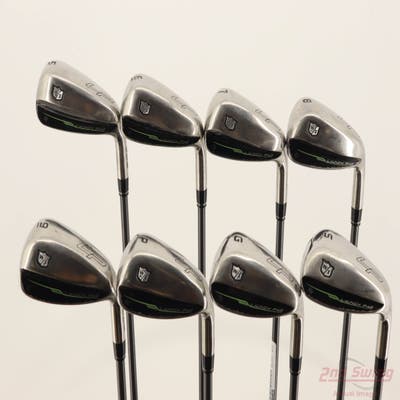 Wilson Staff Launch Pad 2 Iron Set 5-PW GW SW Project X EvenFlow 55 Graphite Senior Right Handed -1/2"