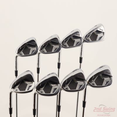 Ping G430 Iron Set 4-PW GW AWT 2.0 Steel Stiff Left Handed Black Dot +1/4"