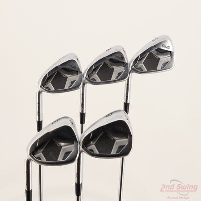 Ping G430 Iron Set 5-9 Iron AWT 2.0 Steel Stiff Left Handed Black Dot +1/4"
