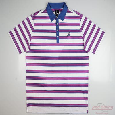 New W/ Logo Mens Footjoy Polo X-Large XL White MSRP $88