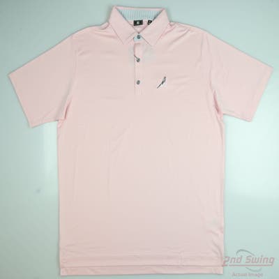 New W/ Logo Mens Footjoy Polo X-Large XL Pink MSRP $84