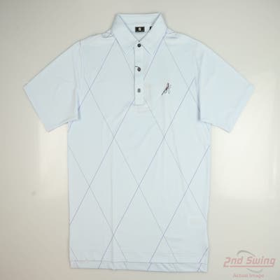 New W/ Logo Mens Footjoy Polo Medium M Blue MSRP $95