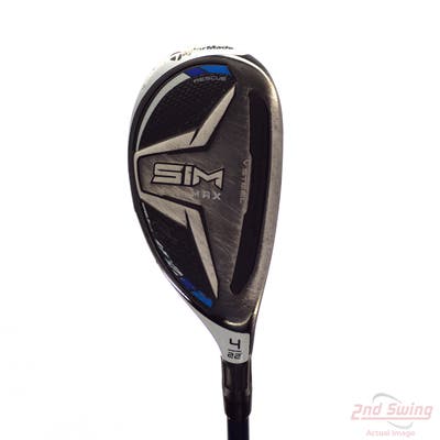TaylorMade SIM MAX Hybrid 4 Hybrid 22° Fujikura Ventus Blue 6 Graphite Regular Right Handed 40.5in