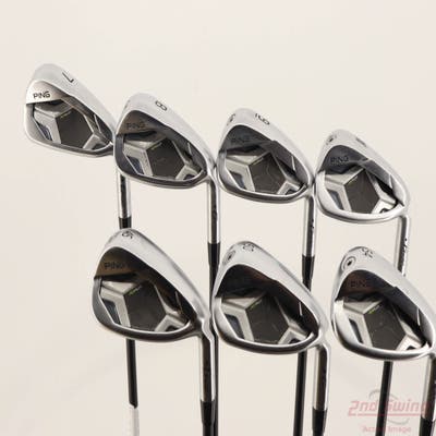 Ping G430 Iron Set 7-PW AW GW SW ALTA CB Black Graphite Senior Right Handed Black Dot -1/2"