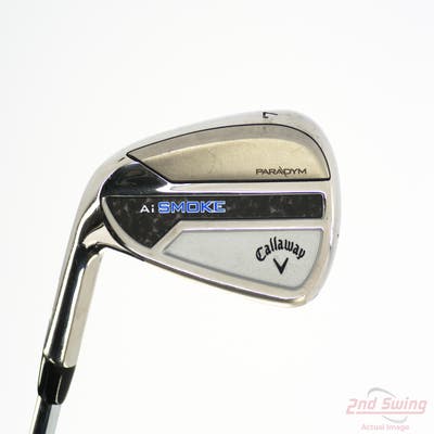 Callaway Paradym Ai Smoke Single Iron 7 Iron True Temper Elevate MPH 95 Steel Regular Left Handed 37.25in