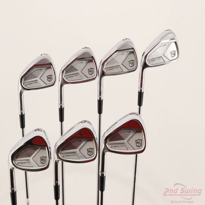 Wilson Staff 2024 Staff Model CB Iron Set 4-PW True Temper Dynamic Gold R300 Steel Regular Left Handed -1/4"