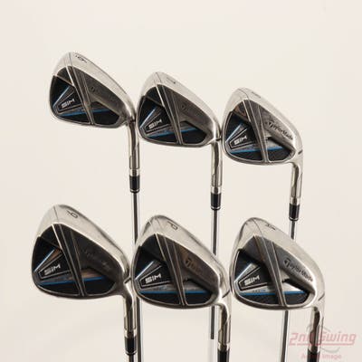 TaylorMade SIM MAX Iron Set 6-PW AW Project X Rifle 5.5 Steel Regular Right Handed STD