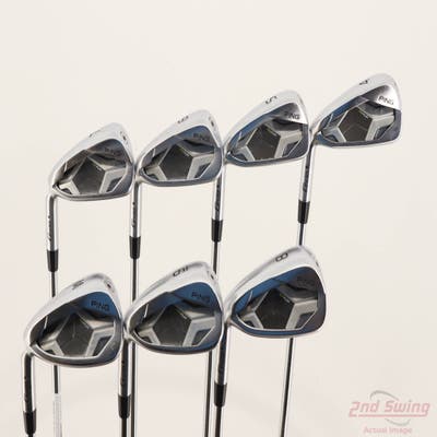 Ping G430 Iron Set 4-PW AWT 2.0 Steel Stiff Left Handed Black Dot +1/4"