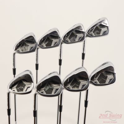 Ping G430 Iron Set 4-PW GW AWT 2.0 Steel Stiff Left Handed Black Dot +1/4"