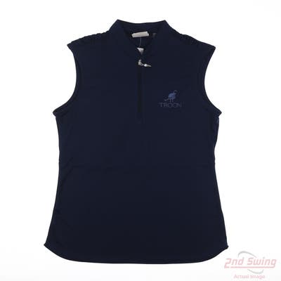 New W/ Logo Womens Greg Norman Sleeveless X-Large XL Navy Blue MSRP $50