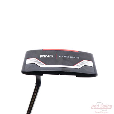 Ping 2021 Kushin 4 Putter Strong Arc Steel Left Handed Black Dot 32.75in
