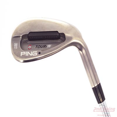 Ping Tour-W Brushed Silver Wedge Sand SW 56° 10 Deg Bounce Ping AWT Steel Stiff Right Handed Black Dot 35.5in