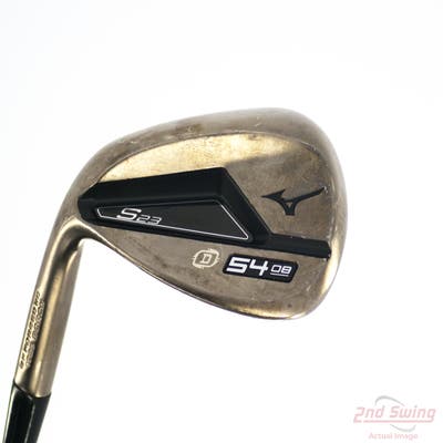Mizuno S23 Copper Cobalt Wedge Sand SW 54° 8 Deg Bounce D Grind FST KBS Hi-Rev 2.0 Steel Wedge Flex Left Handed 35.25in
