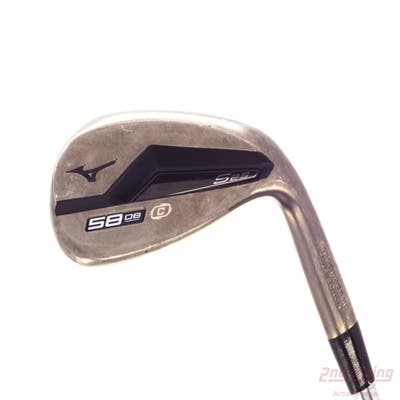 Mizuno S23 Copper Cobalt Wedge Lob LW 58° 8 Deg Bounce C Grind FST KBS Hi-Rev 2.0 Steel Wedge Flex Right Handed 35.25in