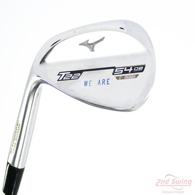 Mizuno T22 Satin Chrome Wedge Sand SW 54° 8 Deg Bounce D Grind True Temper Dynamic Gold Tour Issue S400 Steel Stiff Left Handed 35.5in