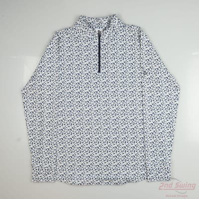 New W/ Logo Womens Footjoy 1/4 Zip Sweater Large L Multi MSRP $80