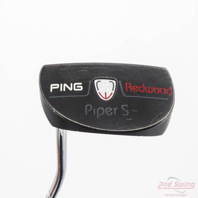Ping Redwood Piper Black Satin Putter Steel Left Handed Black Dot 33.0in