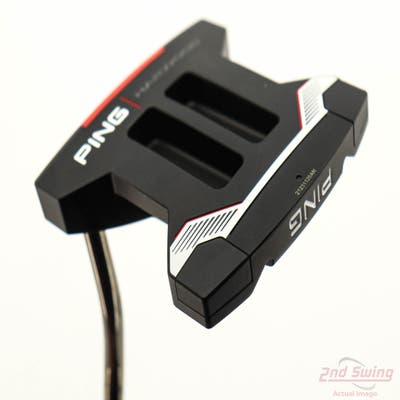 Ping 2021 Harwood Armlock Putter Slight Arc Steel Left Handed Black Dot 41.5in