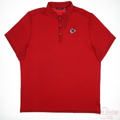 New W/ Logo Mens Cutter & Buck Polo XXX-Large XXXL Red MSRP $55