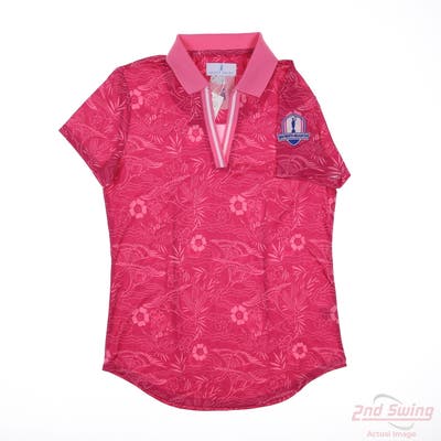 New W/ Logo Womens Sport Haley Polo Small S Pink MSRP $50
