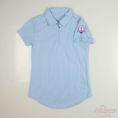 New W/ Logo Womens Sport Haley Polo X-Small XS Blue MSRP $50
