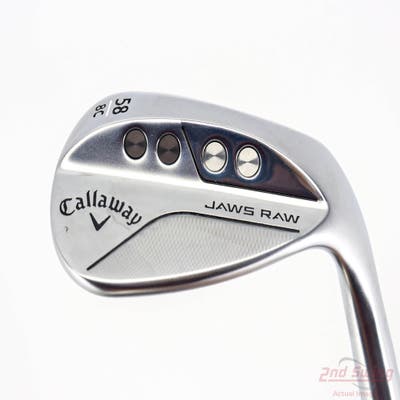 Callaway Jaws Raw Chrome Wedge Lob LW 58° 8 Deg Bounce C Grind Dynamic Gold Spinner TI Steel Wedge Flex Right Handed 35.0in