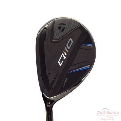 TaylorMade Qi10 Fairway Wood 3 Wood 3W 15° Fujikura Ventus Blue TR 6 Graphite Regular Left Handed 43.25in