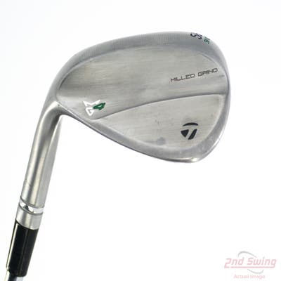 TaylorMade Milled Grind 4 Chrome Wedge Sand SW 56° 12 Deg Bounce SB Dynamic Gold Tour Issue 115 Steel Wedge Flex Left Handed 35.25in