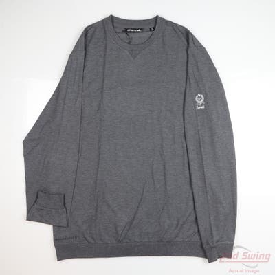 New W/ Logo Mens Travis Mathew Sweater XX-Large XXL Gray MSRP $130