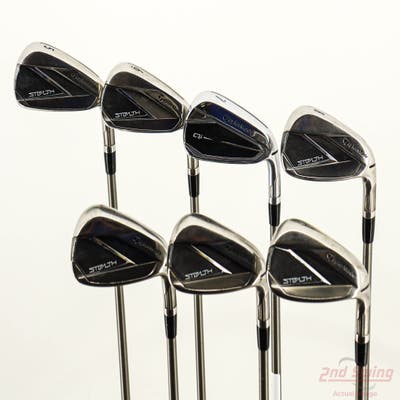 TaylorMade Stealth Iron Set 5-PW AW Aerotech SteelFiber i95 Graphite Stiff Right Handed -3/4"
