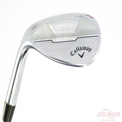 Callaway Opus Brushed Chrome Wedge Lob LW 60° 10 Deg Bounce S Grind Dynamic Gold Mid 115 Wedge Steel Wedge Flex Left Handed 34.5in
