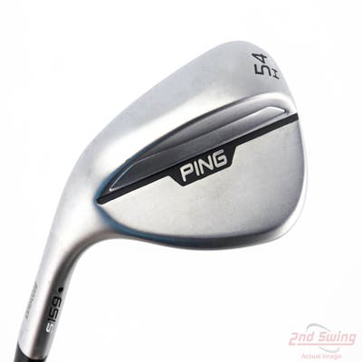 Ping s159 Chrome Wedge Sand SW 54° 10 Deg Bounce H Grind Ping Z-Z115 Steel Wedge Flex Left Handed Black Dot 35.5in